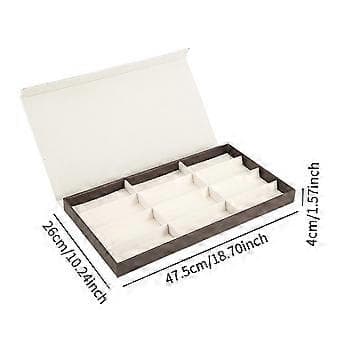 Brille Displayboks Brilleholder Organizer Brilleholder Container Brilleetui (Kaffe)