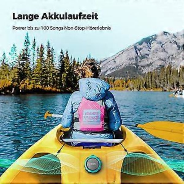 Vedenkestävä Bluetooth-suihkukaiutin, kannettava langaton kaiutin imukupilla ja klipsillä kylpyhuoneeseen, lapsille, pyörään