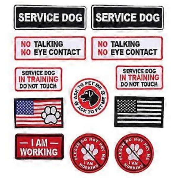 12 stk. Hjemmelavede klistermærker stof applikationer klistermærker tøj patch patches strygejern børn hunde patches klistermærker