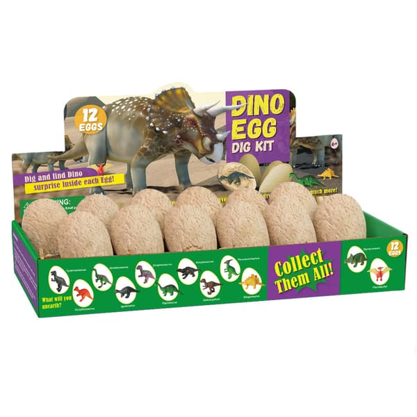 Grav et dusin Dino Egg Dig Kit - Påskeegg Dinosaurie-leker for barn