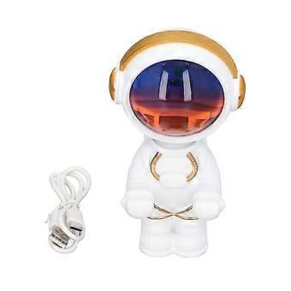 Astronaut Solnedgang Lys 360 Rotasjon USB-Lading Trinnløs Dimming Natt Projeksjonslampe for Soverom Stue