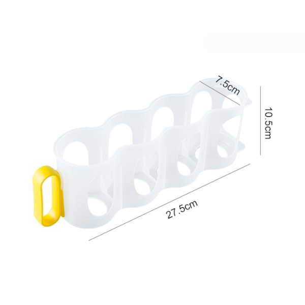 Køleskabsopbevaringsboks, kølet øl, coladåser og sodavand, drikkevareopbevaringshyldeopbevaringsboks, gul 1 stk