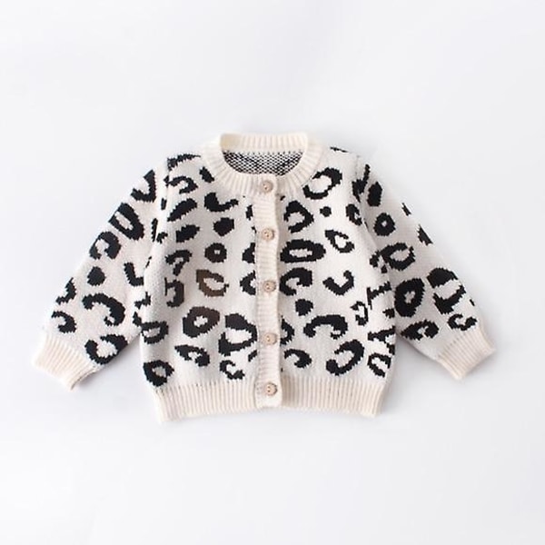 Newborn Infant Kids Leopard Print Sweater / Coat, Outfits Sleeveless Romper 12M / Romper