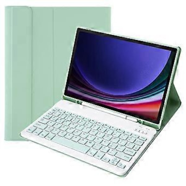 Type C A710B Samsung Galaxy Tab S9 X710/X716B/X718U Bluetooth-näppäimistöllä varustettu suojakotelo PU+TPU (Tyyli C)