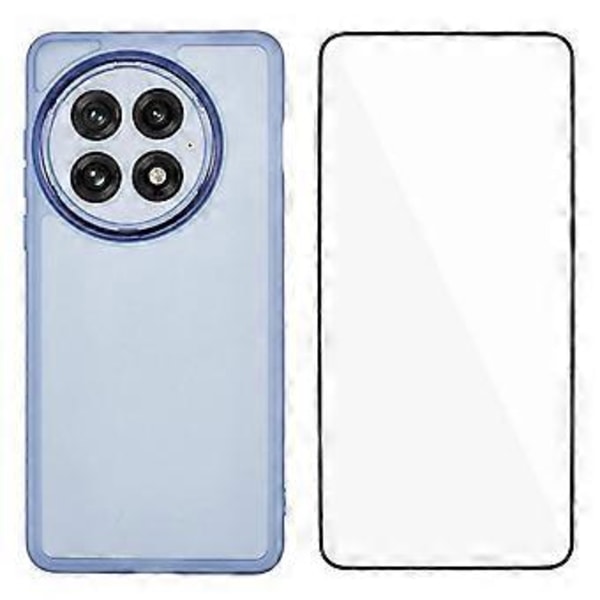 WANLONFENG DKSM Serie til OnePlus 13 TPU Cover Elektropletteret Ramme med Hærdet Glas (Style C)