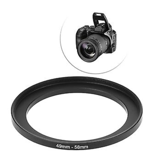 49 mm:n - 58 mm:n Metalliset Askel Ylös Rengas Linssin Sovitin Suodatin Kameran Työkalu Tarvikkeet Uusi
