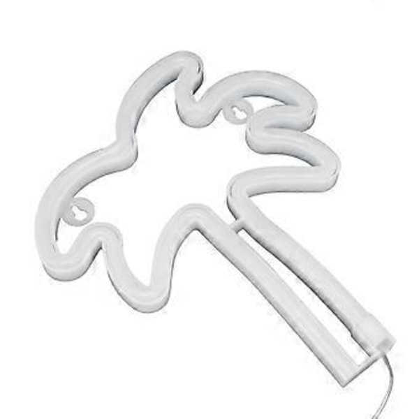 Kokospalmsformad LED Neonlampa Nattlampa för Vardagsrum Sovrum Klubb Bar USB/Batteridriven Grön