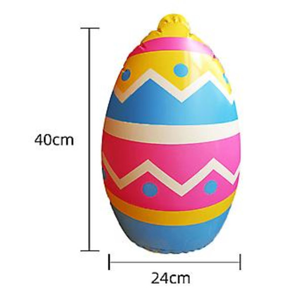 40cm Utomhus Påsk Uppblåsbar Dekorerad Boll Jätte Påsk Uppblåsbar Boll Påskgård Dekorationer D