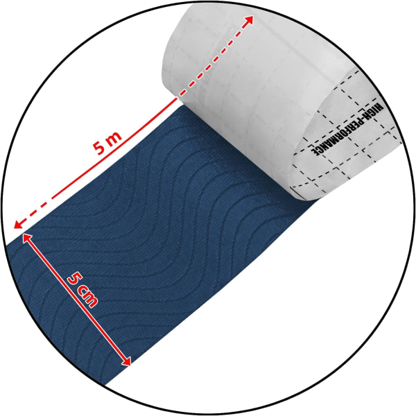 3 rullar tejp 5 m x 5,0 cm Olika färger E-bok Applikationsexempel