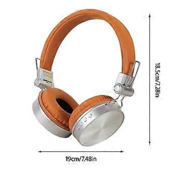 Kuulokemikrofoni Bluetooth-kuulokkeet Melunvaimennus Plug-in Stereo Langaton Kuulokemikrofoni (Ruskea)