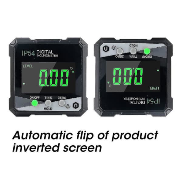 Digital vinkelmåler, gradskive/vinkelmåler med LCD, inklinometer
