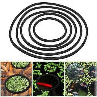 5 stk. Akvarium Flydende Plante Ringe Fisk Foder Ringe Cirkel Ringe Flydende Planter Cirkel