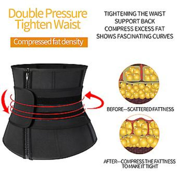 Neopren Sved Waist Trainer Korset til Kvinder Mavekontrol Slankende Kropsformer Sport Bælte ( )