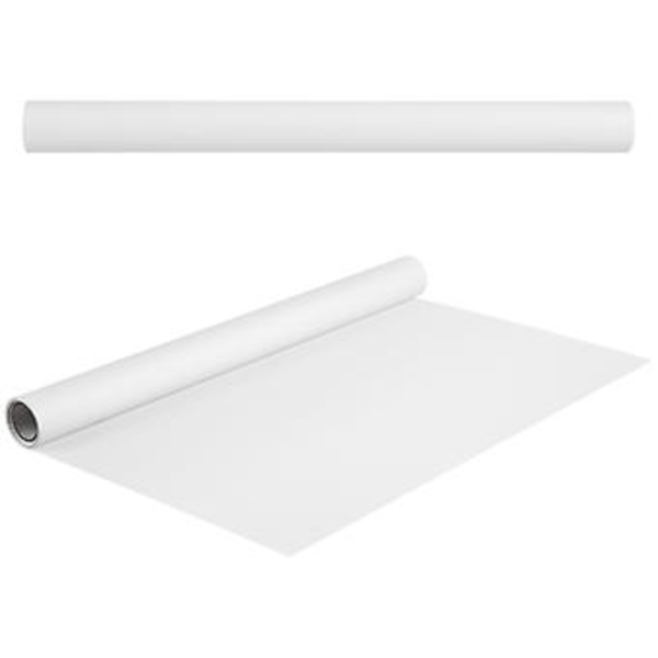1 stk. Tegnepapir Rulle Posterpapir Håndværk Papir Rulle Hvid Gavepapir (Hvid)