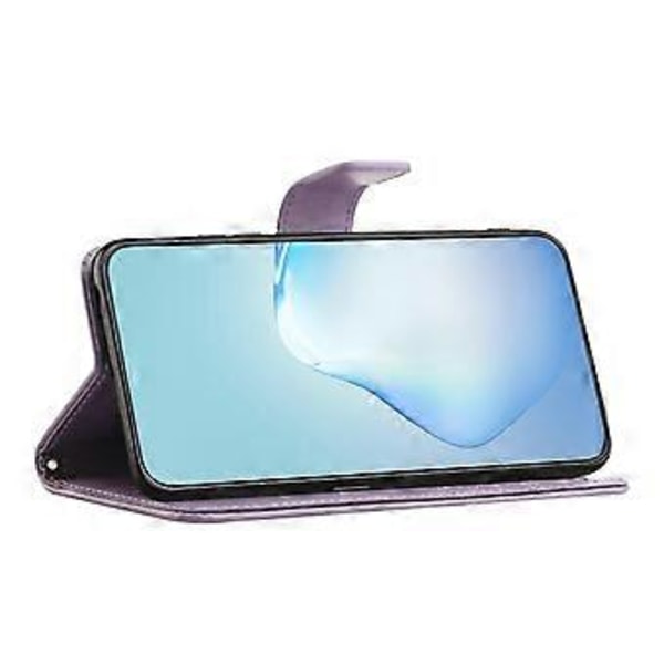 Til Motorola Moto G35 5G Etui PU Læder Ugle Træ Præget Pung Telefon Cover (Style G)