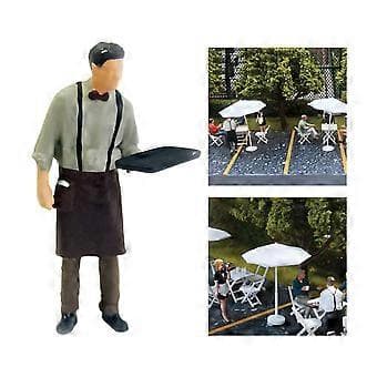 1/64 Person Servitør Mann Scene Jernbanemål