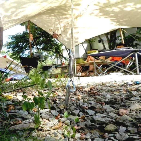 4 deler teltspennfjær Campingteltspennfjær Solseil