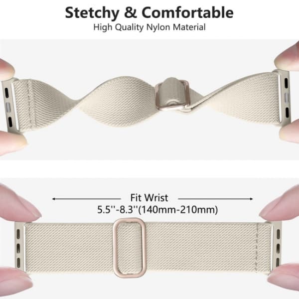 Loop-rem til Apple Watch-rem, justerbar nylonrem