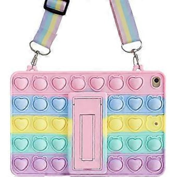 Fodral för iPad Mini 4 5 - Bubbel Fidget Sensoriskt iPad-fodral 7,9 tum för barn Snyggt Regnbåge Mjukt Stressavlastande Stötsäkert Fodral Helkroppsskydd