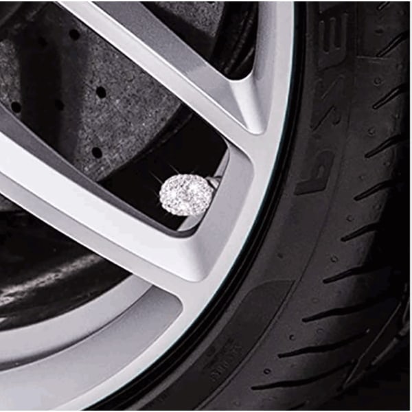 Ventillock, Auto Crystal Tire Ventil Damm Caps Diamond Rhinestone