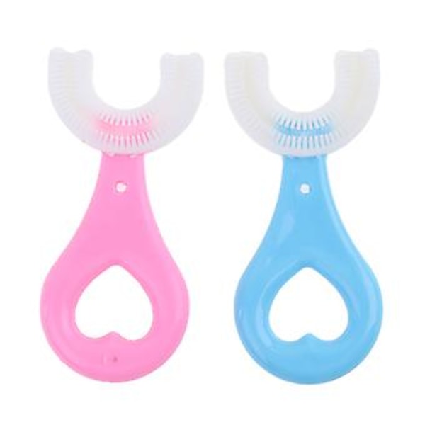 Babysengbørste Børnetænder Mundpleje Rengøringsbørste Silikon Babysengbørste (Pink)