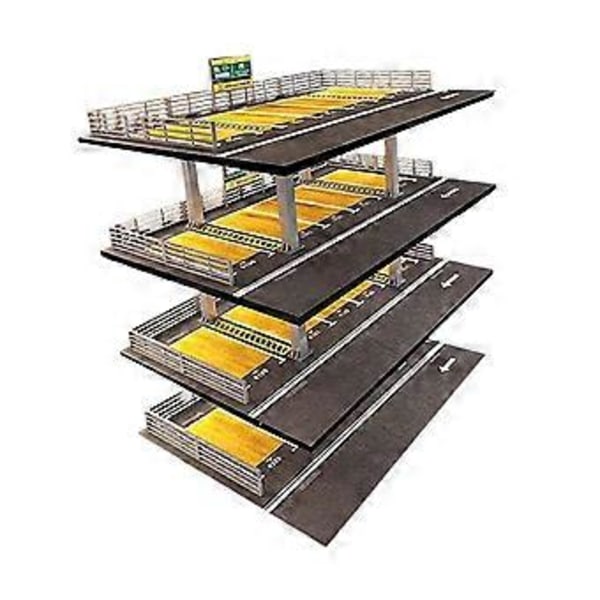 Displayfodral för modellbilar i skala 1/64, garage med parkeringsplats, skrivbordsdekor för modellsamlare, presenter