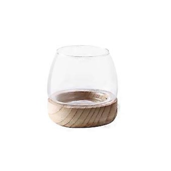 Glassvase Blomsteroppsats Dekorasjon Vannplanter Hydroponiske Varer Skrivebord Fiskebolle (D)