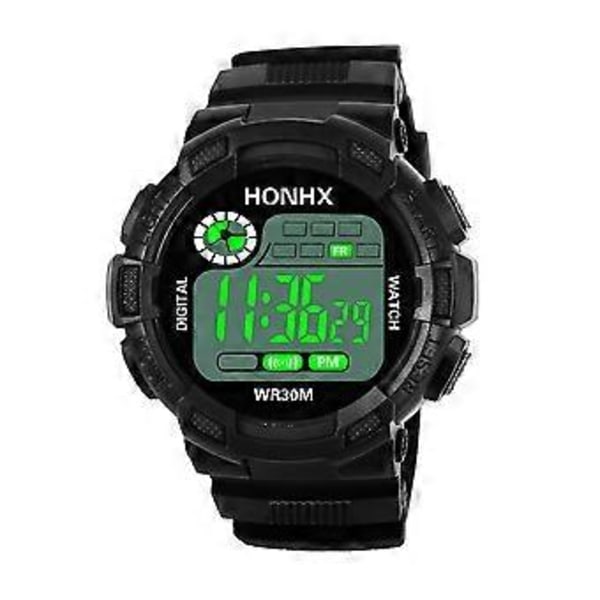 Trendig Herrar Digital LED Analog Kvarts Alarm Datum Sport Armbandsur - Sätt Modet Högt! C