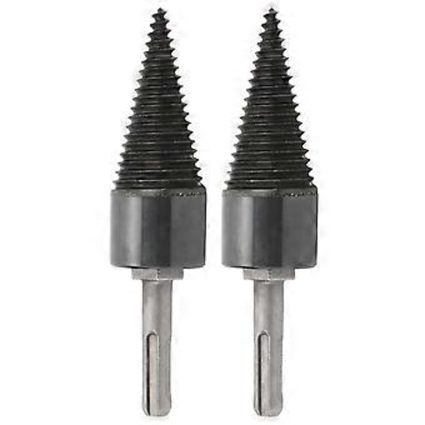 2 st Vedklyvare Twist Träkon Klyvborr Splitverktyg Hårdvara 32mm( )
