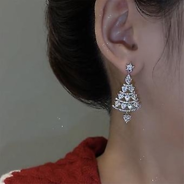 Zirkon Bue Crystal Blad Inlagt Rhinestones Luksus Ørepynt Kvinners Personlighet Mote Ørepynt Bryllup Smykker Bursdagsgaver-ed157 ( ED1244)