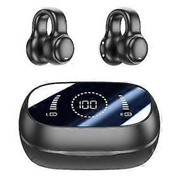 Typ A M47 Öronclips Benledning Trådlösa Hörlurar med Mikrofon Bluetooth 5.3 Gaming Headset Brusreducering (Stil A)