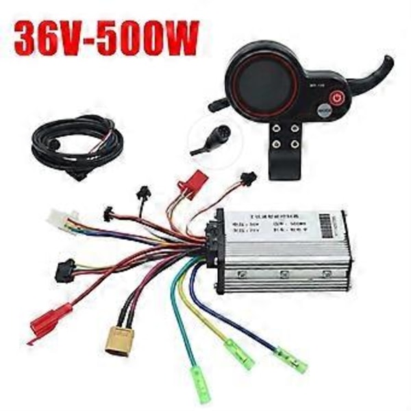 36V 500W Kontroller+MR-100 LCD Display Instrumentpanelmätare för Elektrisk Scooter Tillbehör
