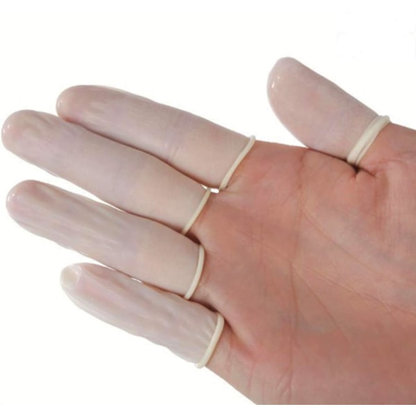 Medium Latex Fingerhylsa Antistatisk Gummi Fingertoppsskydd F