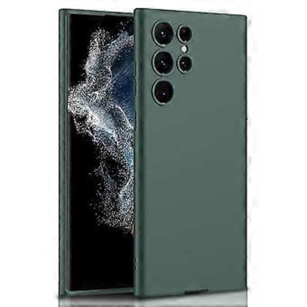 GKK Til Samsung Galaxy S23 Ultra Anti-Drop Hård PC Telefon Case Skin-touch Følelse Slank Mobiltelefon Bagside Cover (Grøn)