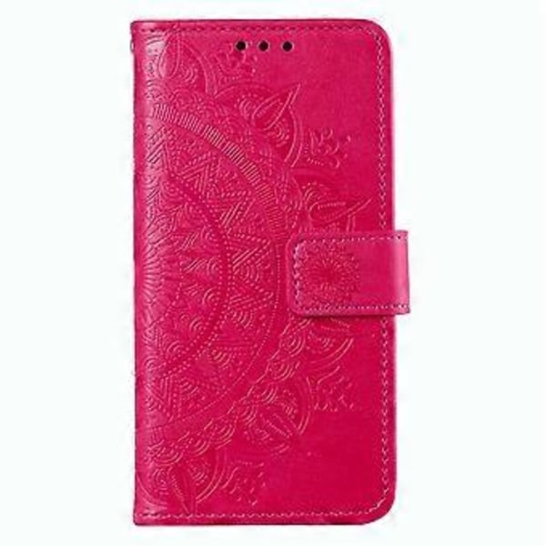 Til Xiaomi Redmi A3/Poco C61 4G Etui Mandala Blomst Præget Stødsikkert Læder Telefonpung Co(Rose)