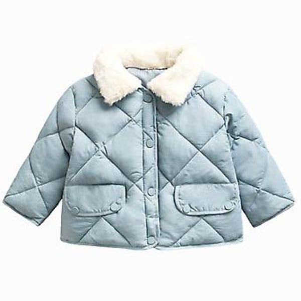 Vinterjacka för småbarn, tjock, vindtät, lätt, snöjacka för resor, camping, vandring (100 cm)