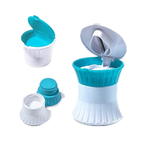 Pilleknuser Cutter Splitter Grinder - Pilleknuser Pulverizer - Tabletkutter med lille pilleæskebeholder - Pillebryder Slicer Chopper Divider