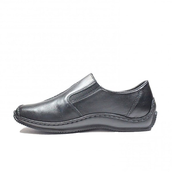 Rieker L1751-00 | Celia | Svart Läder | Dam Slip On Skor Black Eu 36