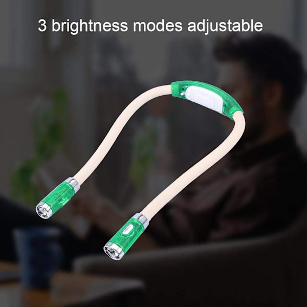Hug Light - Flexibel LED-lampa för halsen, justerbar, hopfällbar L