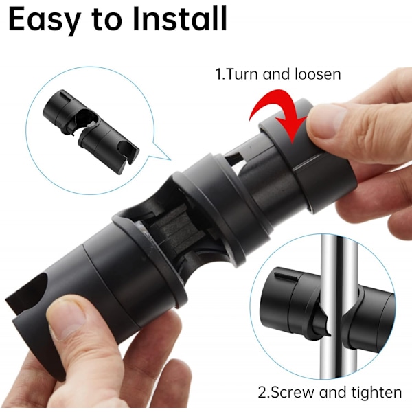 1 stk. bruseholder, universel sort brusehovedholder til 18-25 m