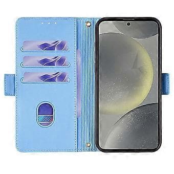 Læder Wallet Case med RFID-blokering, stativ og håndrem til Samsung Galaxy S25+ (Style B)