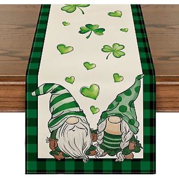 Artoid Mode Vesipensseli Shamrock Pyhän Patrickin Päivän Pöytäliina, Kausikevätloma Keittiön Ruokapöydän Koristelu Sisä- ja Ulkokäyttöön Kotijuhliin