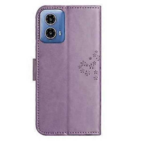 Til Motorola Moto G35 5G Etui PU Læder Ugle Træ Præget Pung Telefon Cover (Style G)