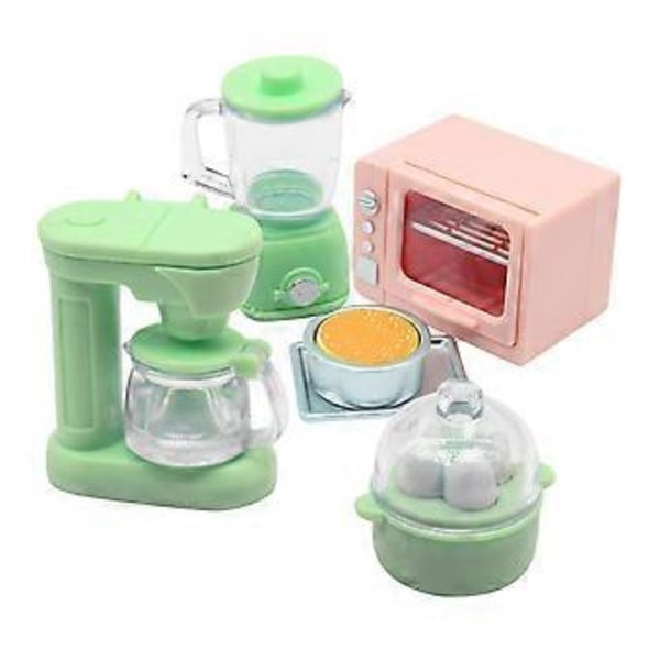 1 set Dockhus Tillbehör Miniatyr Ornament Miniatyr Landskap Rekvisita Mini Modell