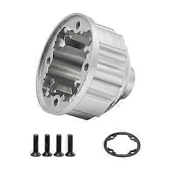 1/8 1/10 Diff-vaihteiston kotelon kansi, universaali päivitys RC Diff -kotelon kansi differentiaalikotelo Crawlereille, ajoneuvoille, kuorma-autoille DIY (hopea)