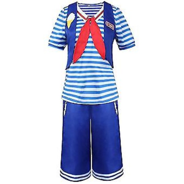 Stranger Things Säsong 4 Robin Steve Harrington Cosplay Kostym Set V (2XL Kvinna)