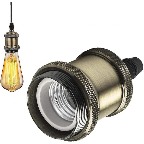 Light Bulb Socket E27 Lamp Holder Retro Bulb Holder Lamp Fitting Vintage Holder For Pendant Light Lamp Adapter Champaign Gold Lights Accessories (bron