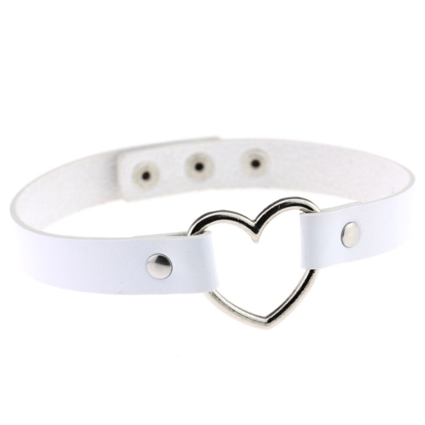 Kvinnor Hollow Heart Choker Punk Halsband Smycken Neck Collar No.26