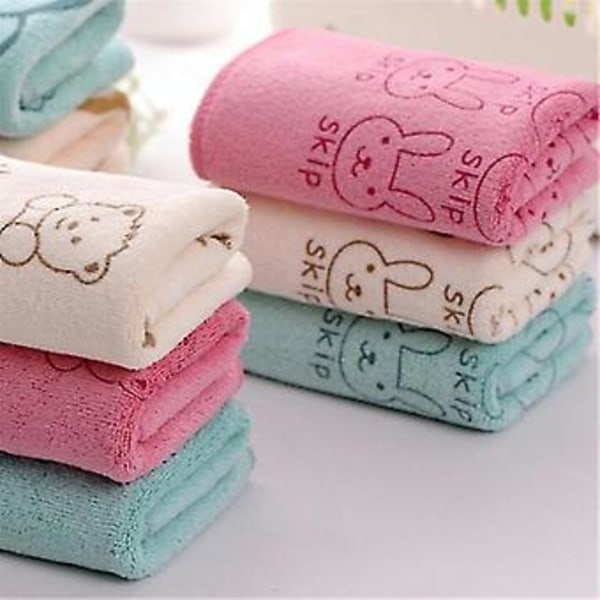 2pcs Cute Microfiber Absorbent Drying Bath Beach Towel Baby Kids Cartoon Towel ( )