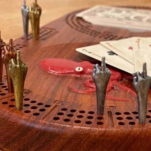 9PC Resin Cribbage Pegs, Morsomme Cribbage Pegs 3 Farger Morsomme Cribbage Pe